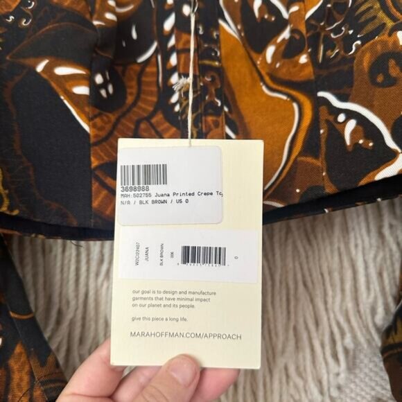 NWT: Mara Hoffman Juana Printed Crop Top - Picture 4 of 8